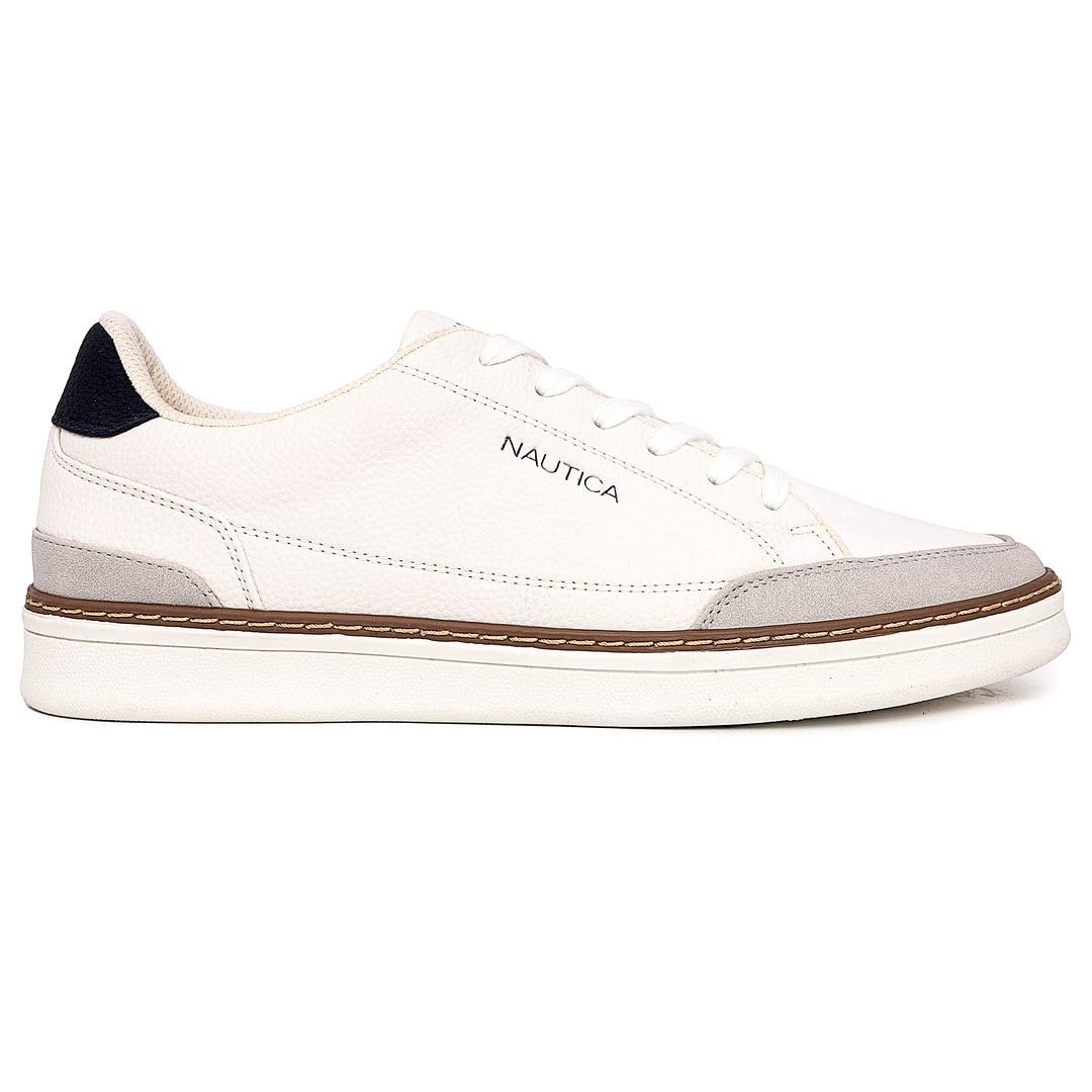 Foto 3 pulgar | Zapatillas Nautica Jaro Con Cordones Para Hombre, A La Moda, Blanco/gris/azul Marino 13 - Venta Internacional.