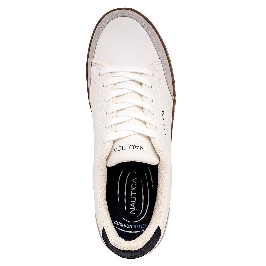 Foto 5 pulgar | Zapatillas Nautica Jaro Con Cordones Para Hombre, A La Moda, Blanco/gris/azul Marino 13 - Venta Internacional.