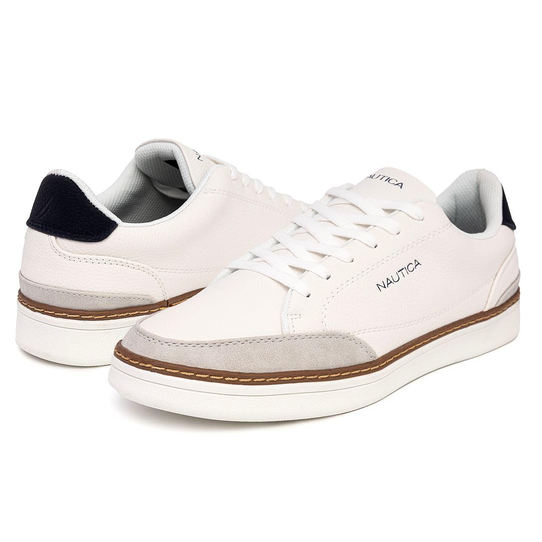 Foto 6 | Zapatillas Nautica Jaro Con Cordones Para Hombre, A La Moda, Blanco/gris/azul Marino 13 - Venta Internacional.