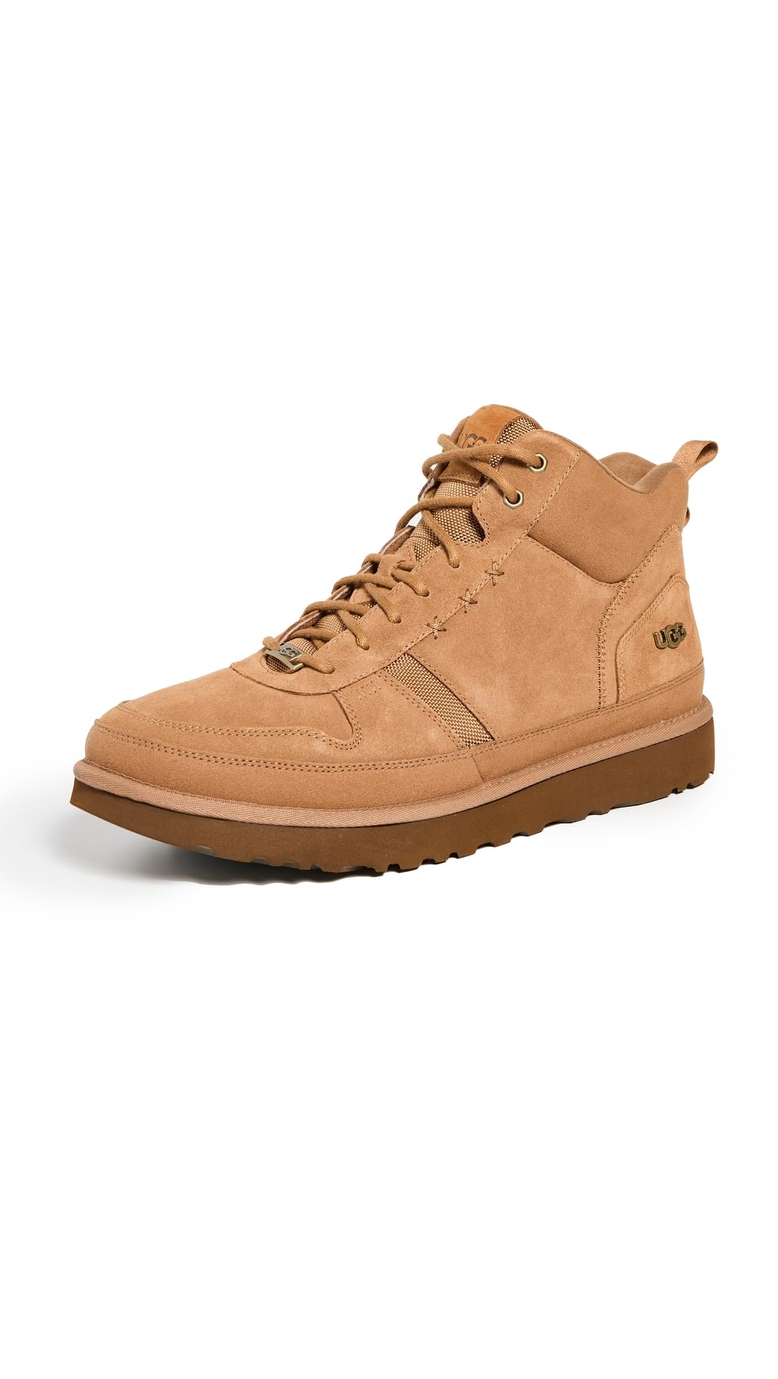 Zapatilla Ugg Highland Hi Heritage Para Hombre, Gamuza Castaña - Venta Internacional.