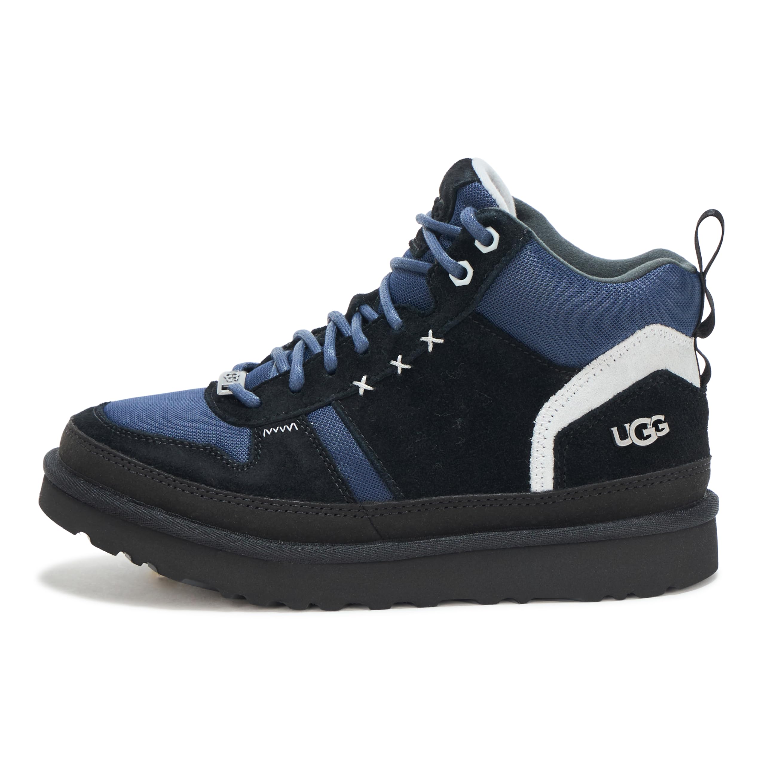 Foto 2 | Zapatilla Ugg Highland Hi Heritage Para Hombre, Color Negro, Azul Marino Y Gris, Talla 5 - Venta Internacional.