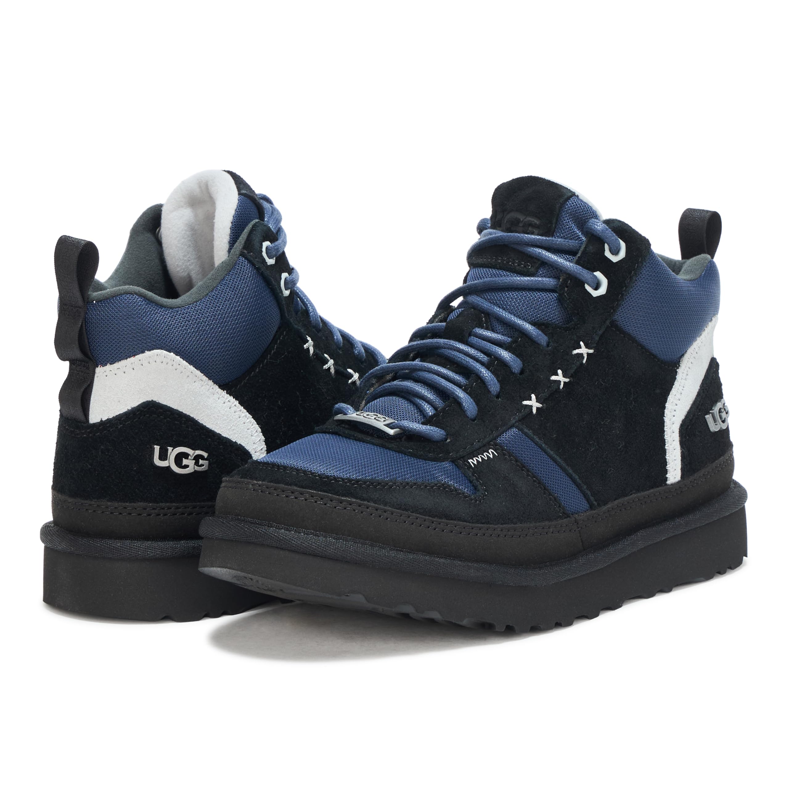 Foto 4 pulgar | Zapatilla Ugg Highland Hi Heritage Para Hombre, Color Negro, Azul Marino Y Gris, Talla 5 - Venta Internacional.