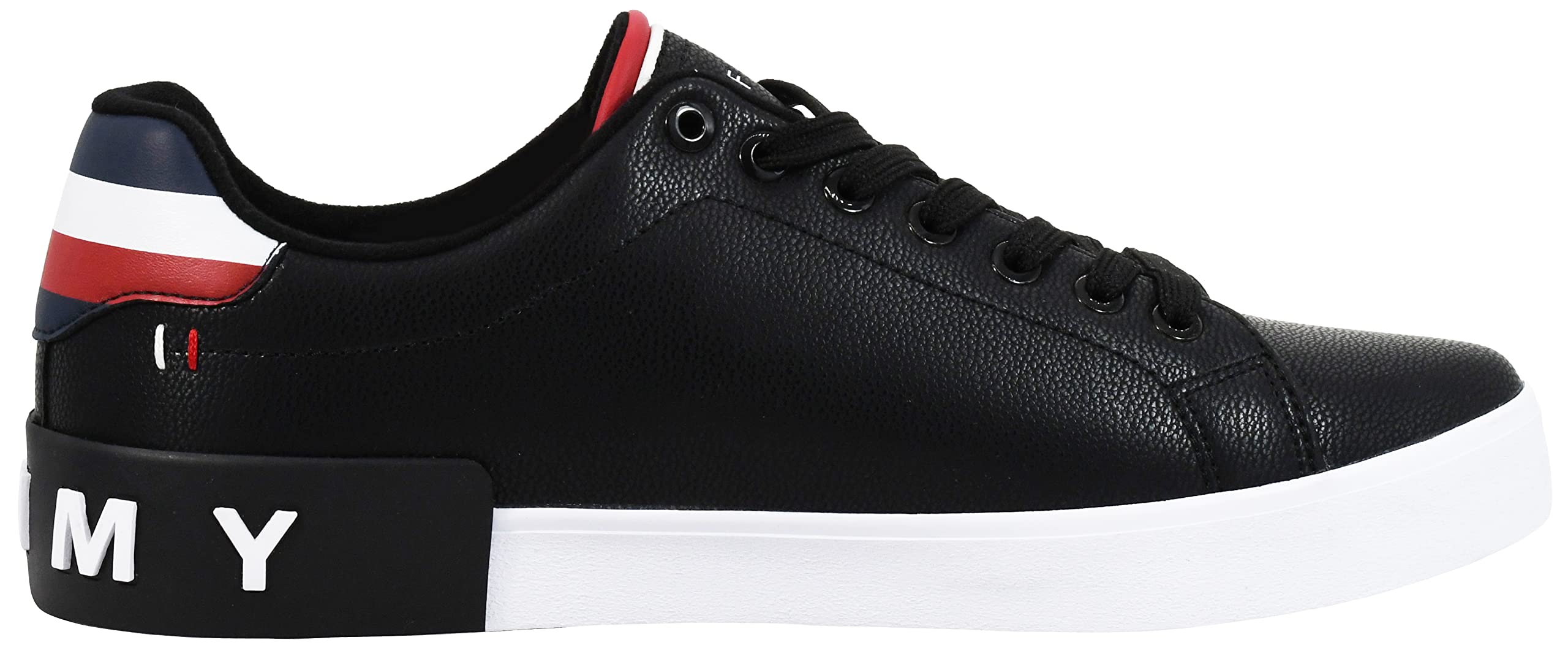 Foto 7 pulgar | Tenis Tommy Hilfiger Rezz de Piel Vegana Negros para Hombre - Venta Internacional