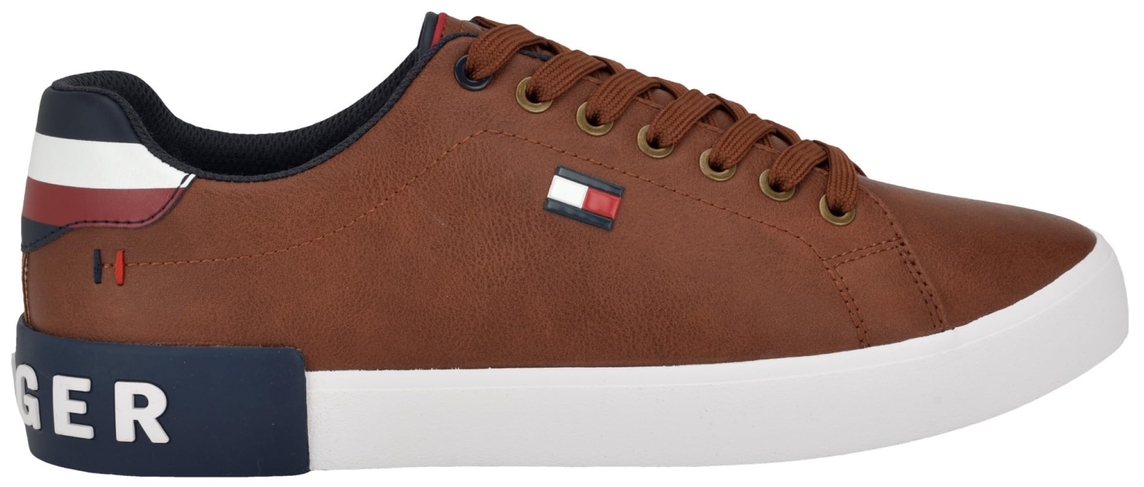 Foto 4 | Tenis Tommy Hilfiger Rezz color Coñac para Hombre - Venta Internacional