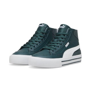 Foto 3 | Tenis Puma Court Classic Vulc Mid Fs Sl Unisex Verde