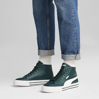 Foto 4 | Tenis Puma Court Classic Vulc Mid Fs Sl Unisex Verde