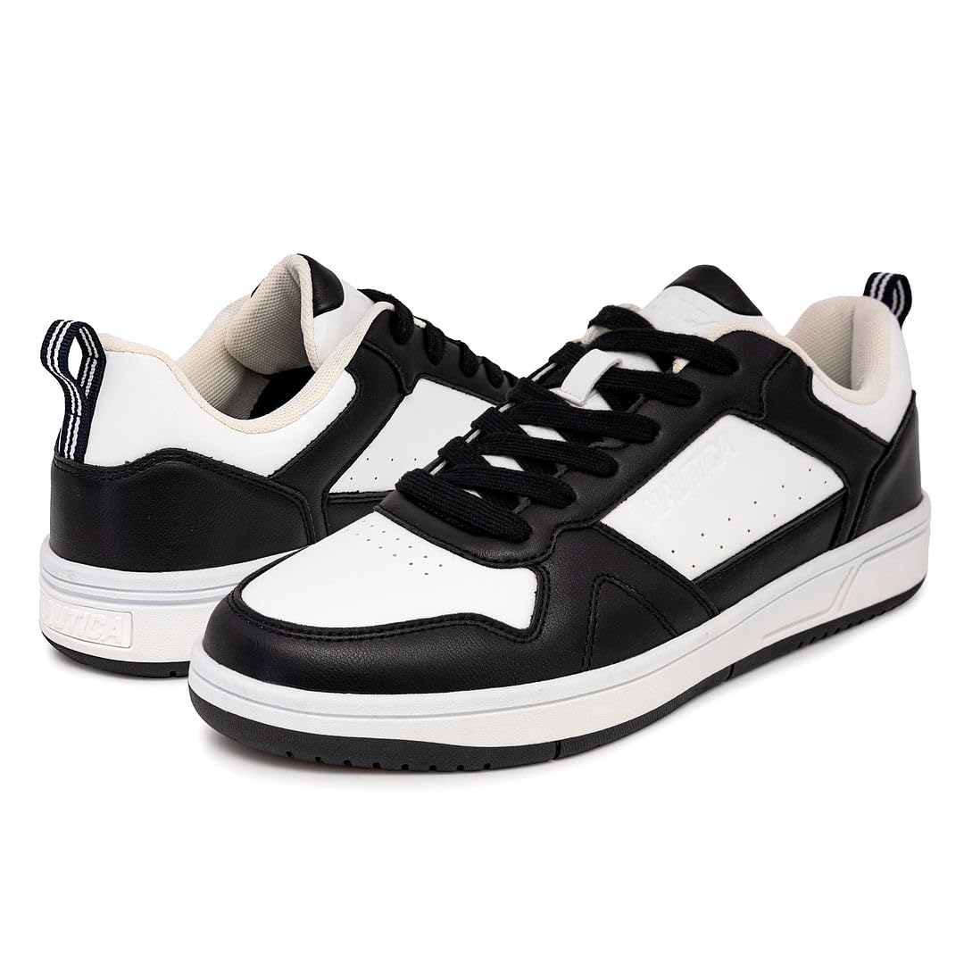 Foto 7 pulgar | Tenis Nautica Bence-White Black para Hombre - Venta Internacional