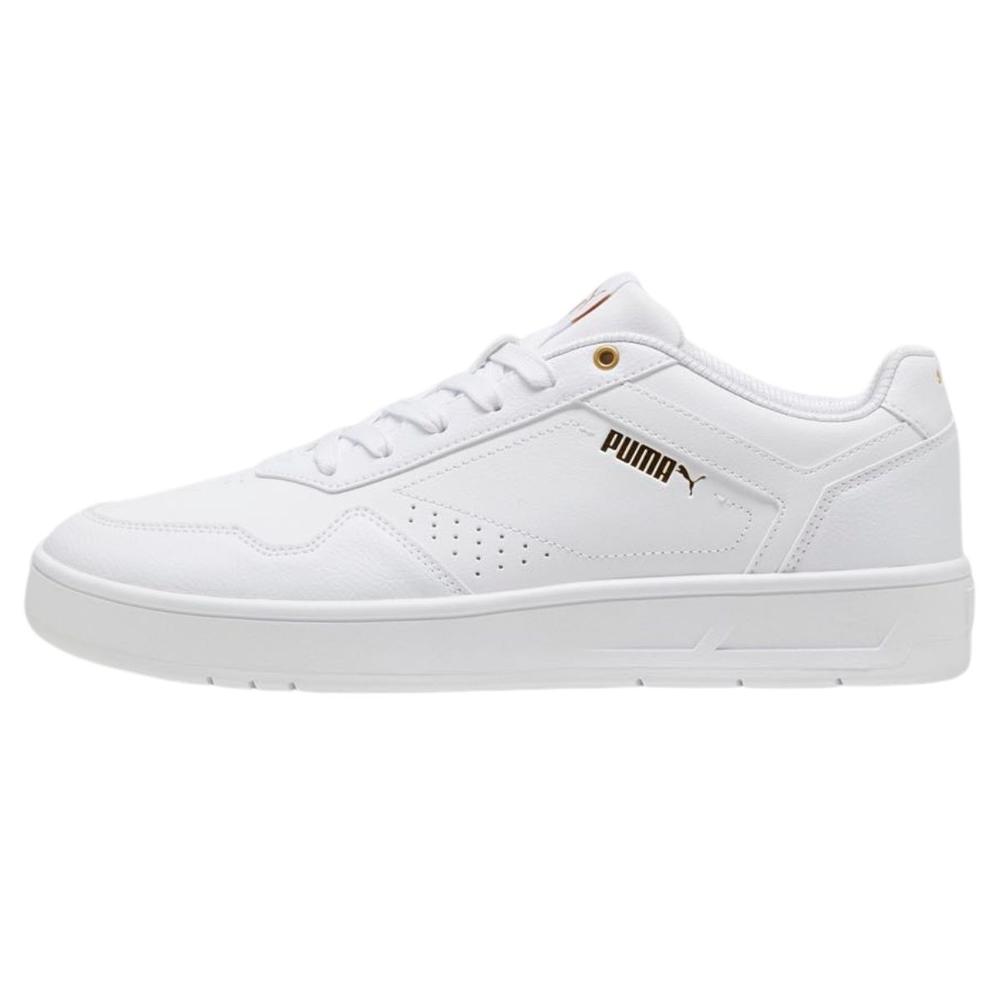 Foto 2 pulgar | Tenis Puma Court Classic Casual Blanco Juvenil