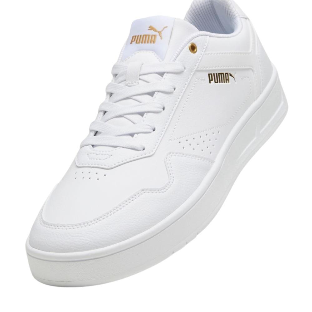 Foto 4 pulgar | Tenis Puma Court Classic Casual Blanco Juvenil