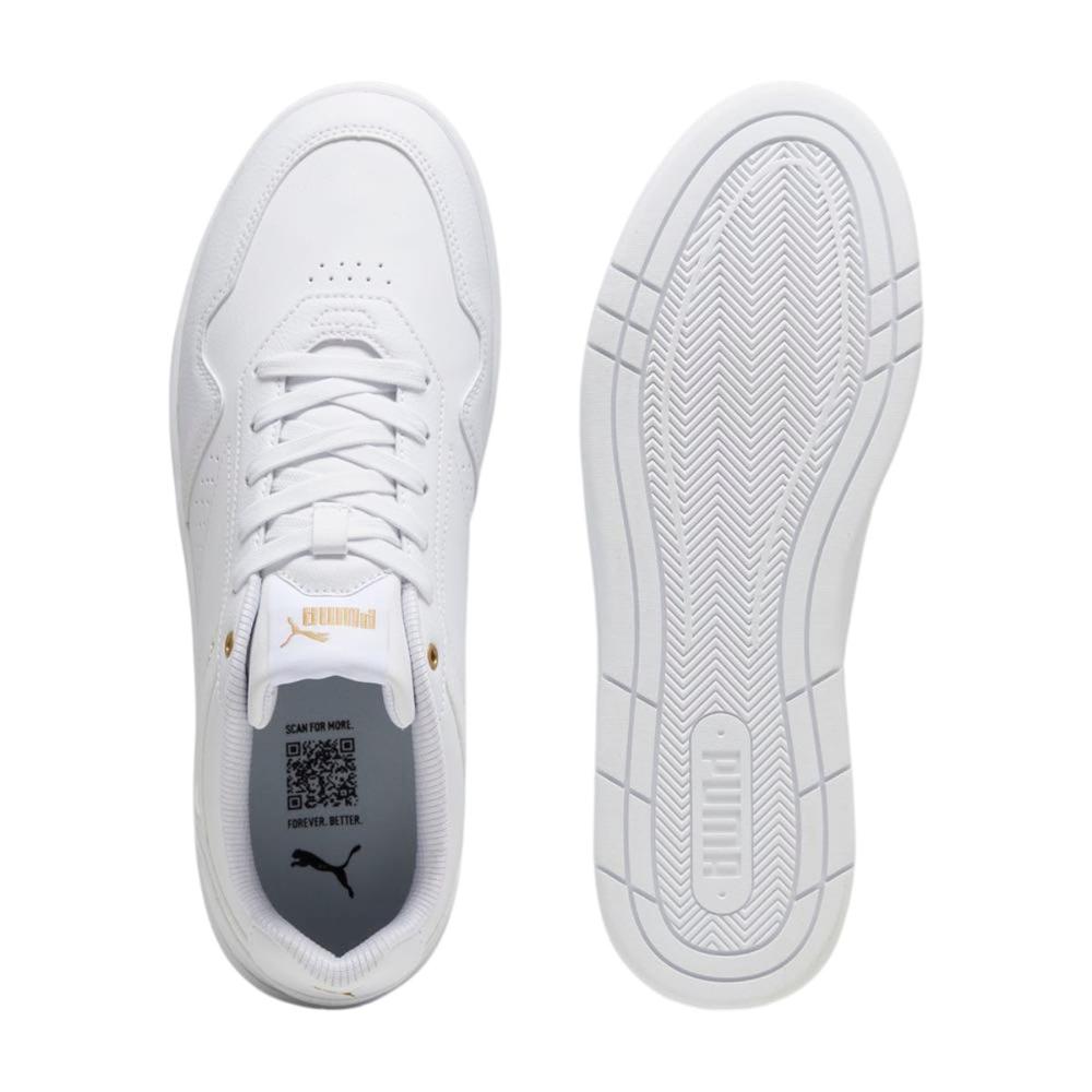 Foto 5 pulgar | Tenis Puma Court Classic Casual Blanco Juvenil