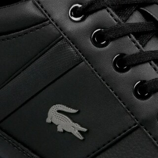 Foto 3 | Tenis Lacoste Chaymon Triple Black Placa