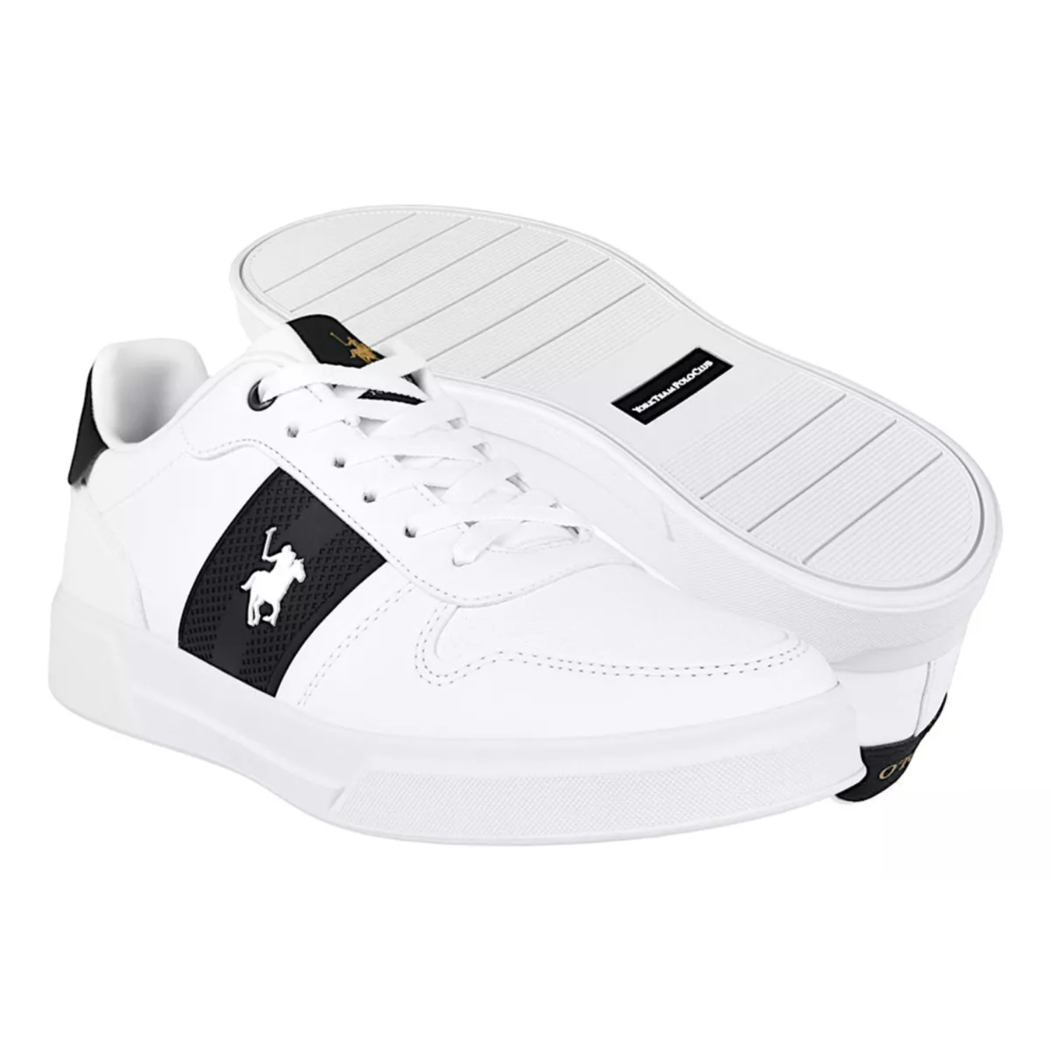 Foto 3 | Tenis Polo York Team Color Blanco Para Hombre Modelo 9451