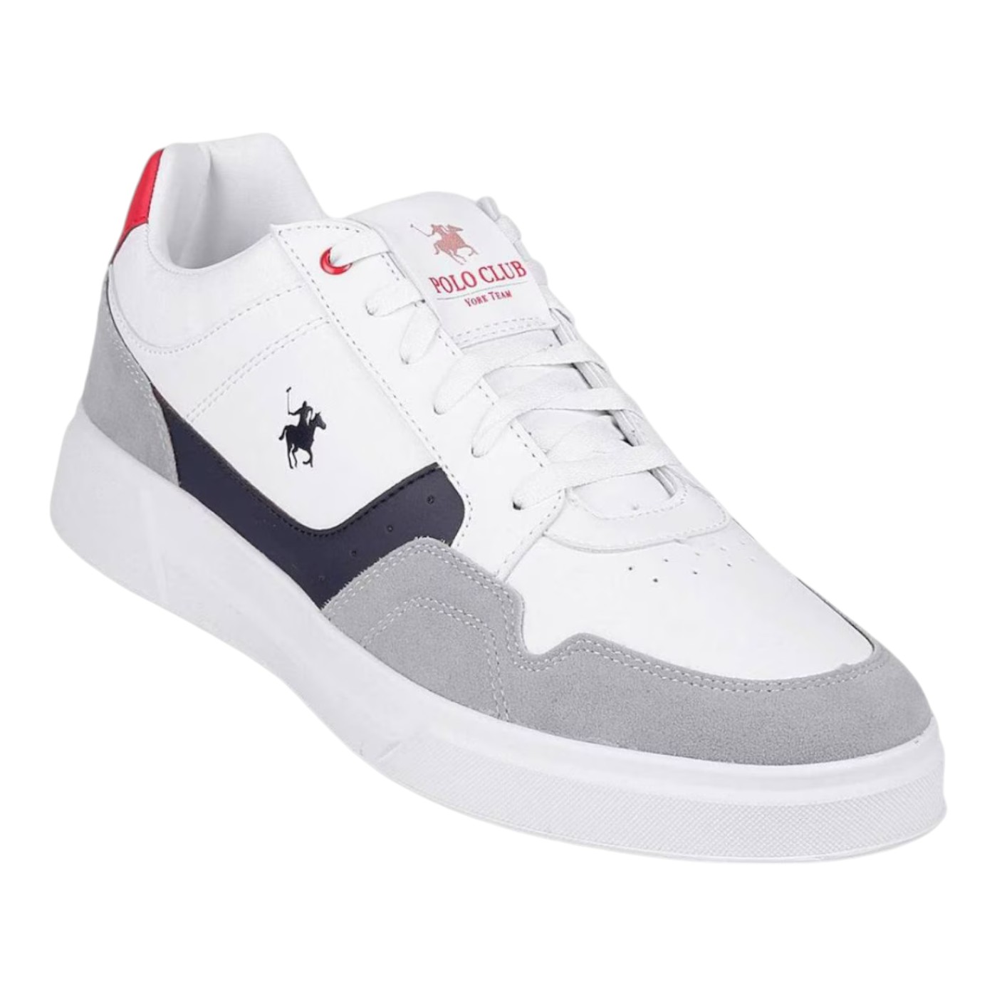 Foto 4 pulgar | Tenis Polo York Team Color Blanco Para Hombre Modelo V108