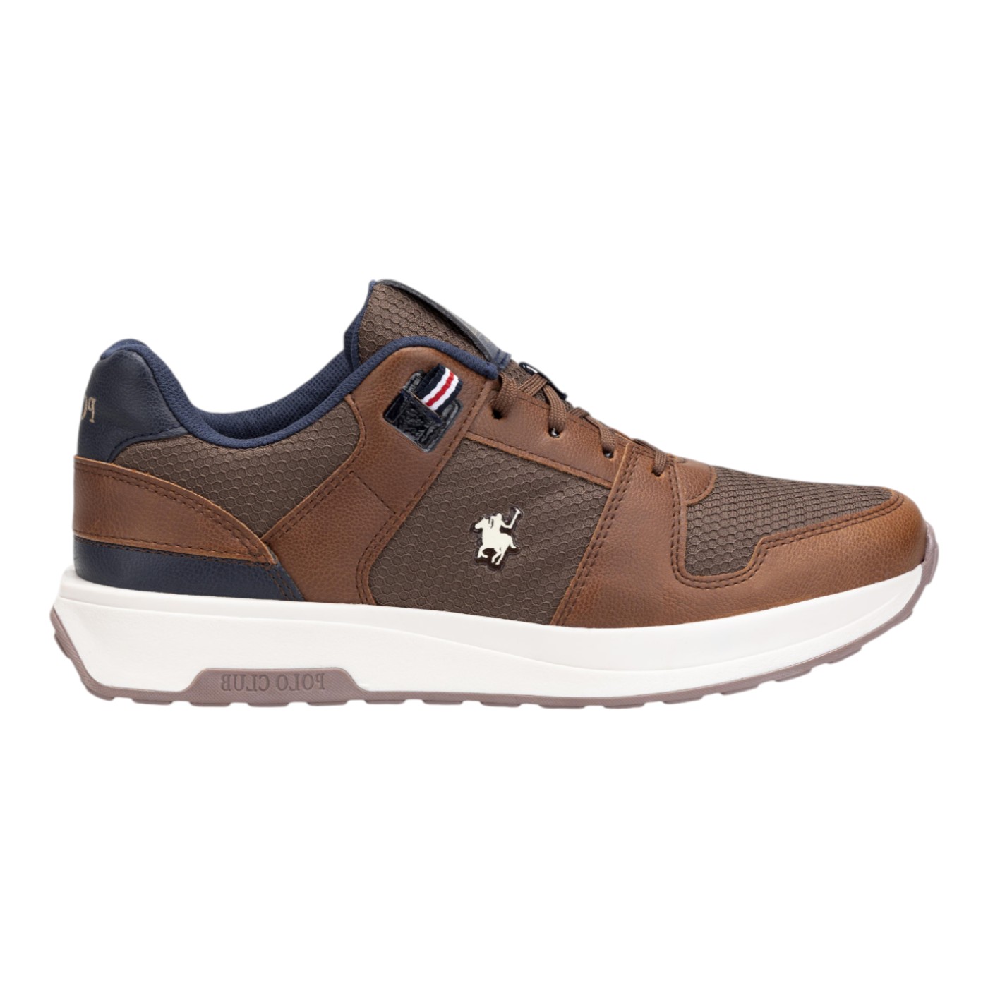 Foto 2 pulgar | Tenis Polo York Team Color Cafe Para Hombre Modelo U102c