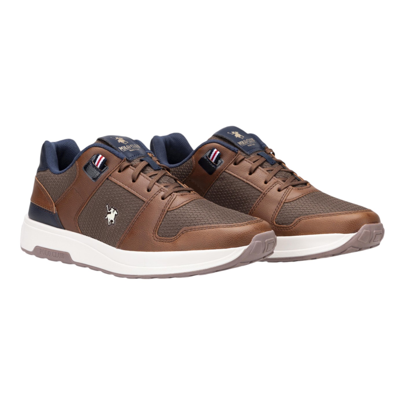 Foto 4 pulgar | Tenis Polo York Team Color Cafe Para Hombre Modelo U102c