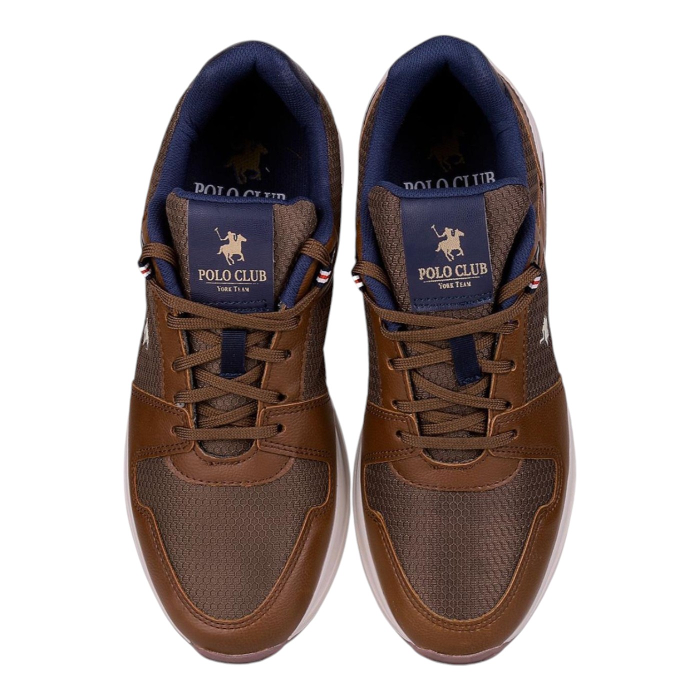 Foto 5 pulgar | Tenis Polo York Team Color Cafe Para Hombre Modelo U102c