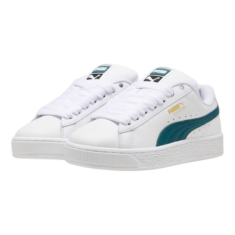 Foto 3 pulgar | Tenis Puma Suede Xl Lth Unisex Sofisticado Blanco
