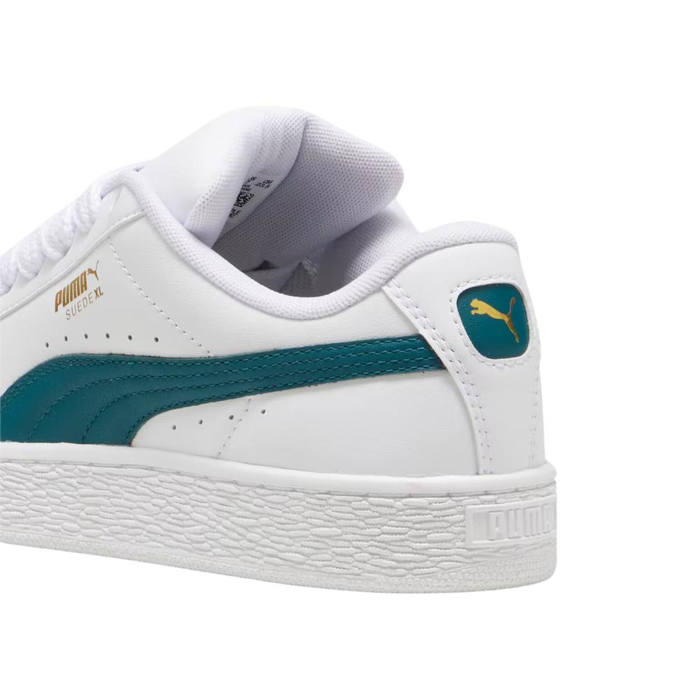 Foto 4 pulgar | Tenis Puma Suede Xl Lth Unisex Sofisticado Blanco