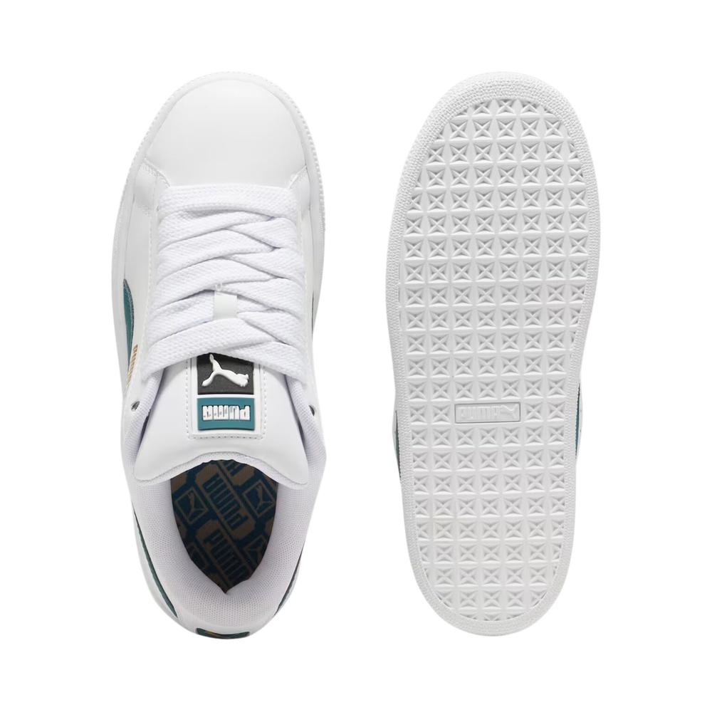 Foto 6 pulgar | Tenis Puma Suede Xl Lth Unisex Sofisticado Blanco