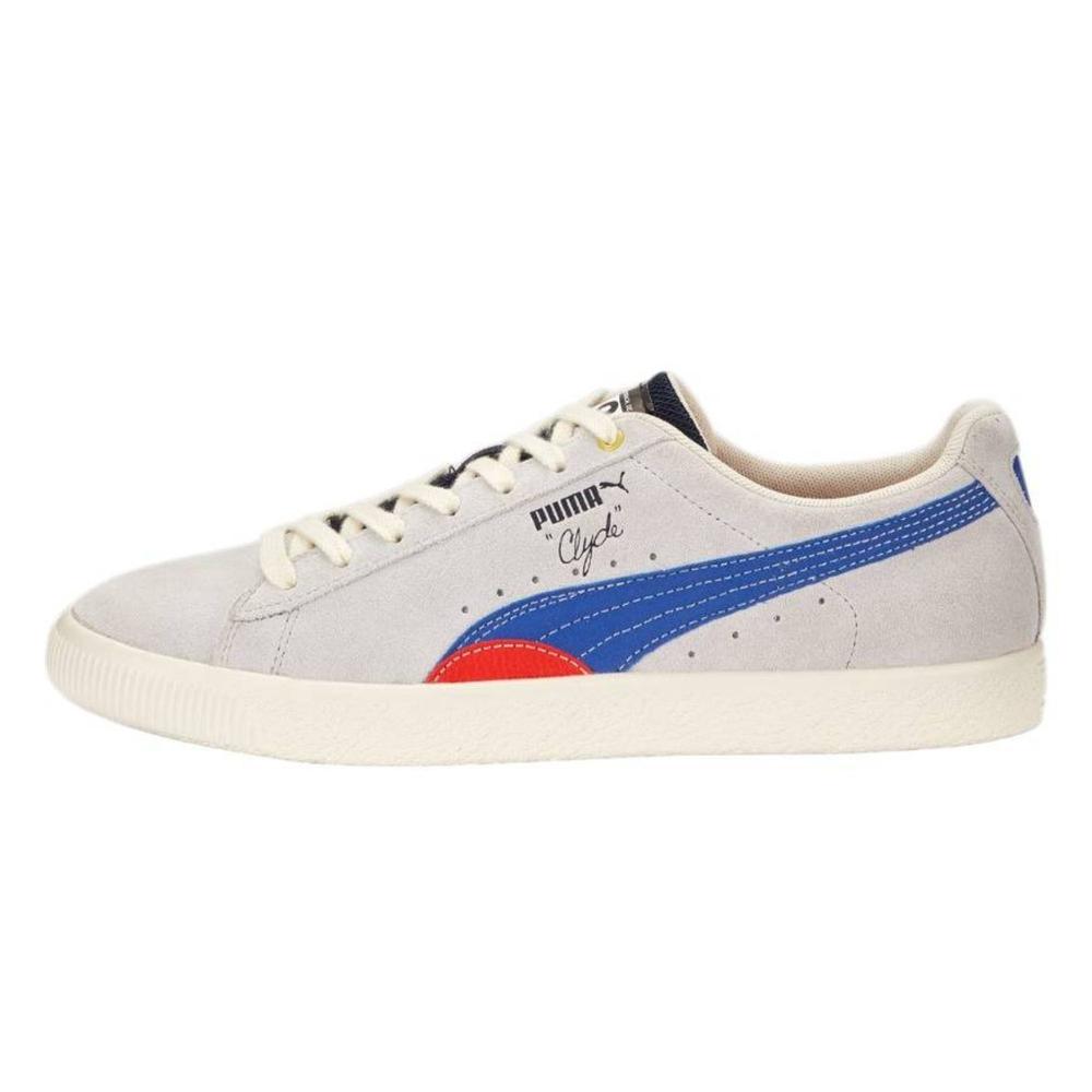Foto 2 pulgar | Tenis Puma Clyde Tm Hombre Gamuza Gris