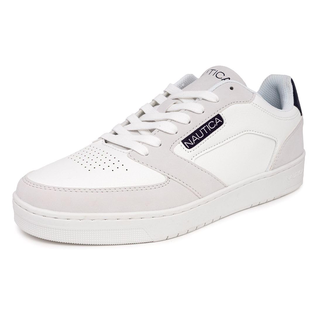 Foto 2 pulgar | Zapatilla Deportiva Shoe Nautica Bascule Casual Con Cordones, Color Blanco/gris/azul Marino - Venta Internacional.