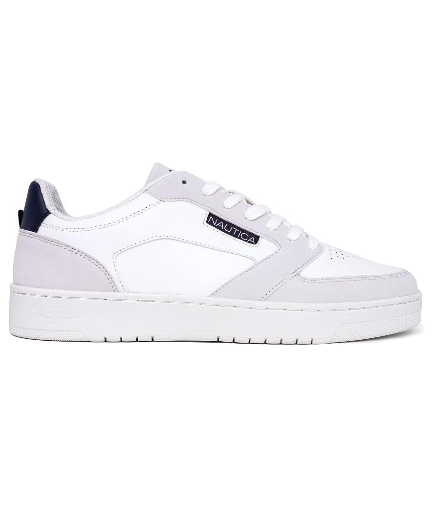 Foto 3 pulgar | Zapatilla Deportiva Shoe Nautica Bascule Casual Con Cordones, Color Blanco/gris/azul Marino - Venta Internacional.