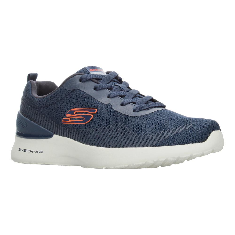 Foto 3 pulgar | Tenis Skechers Azul Marino Para Hombre [ske983] Blanco