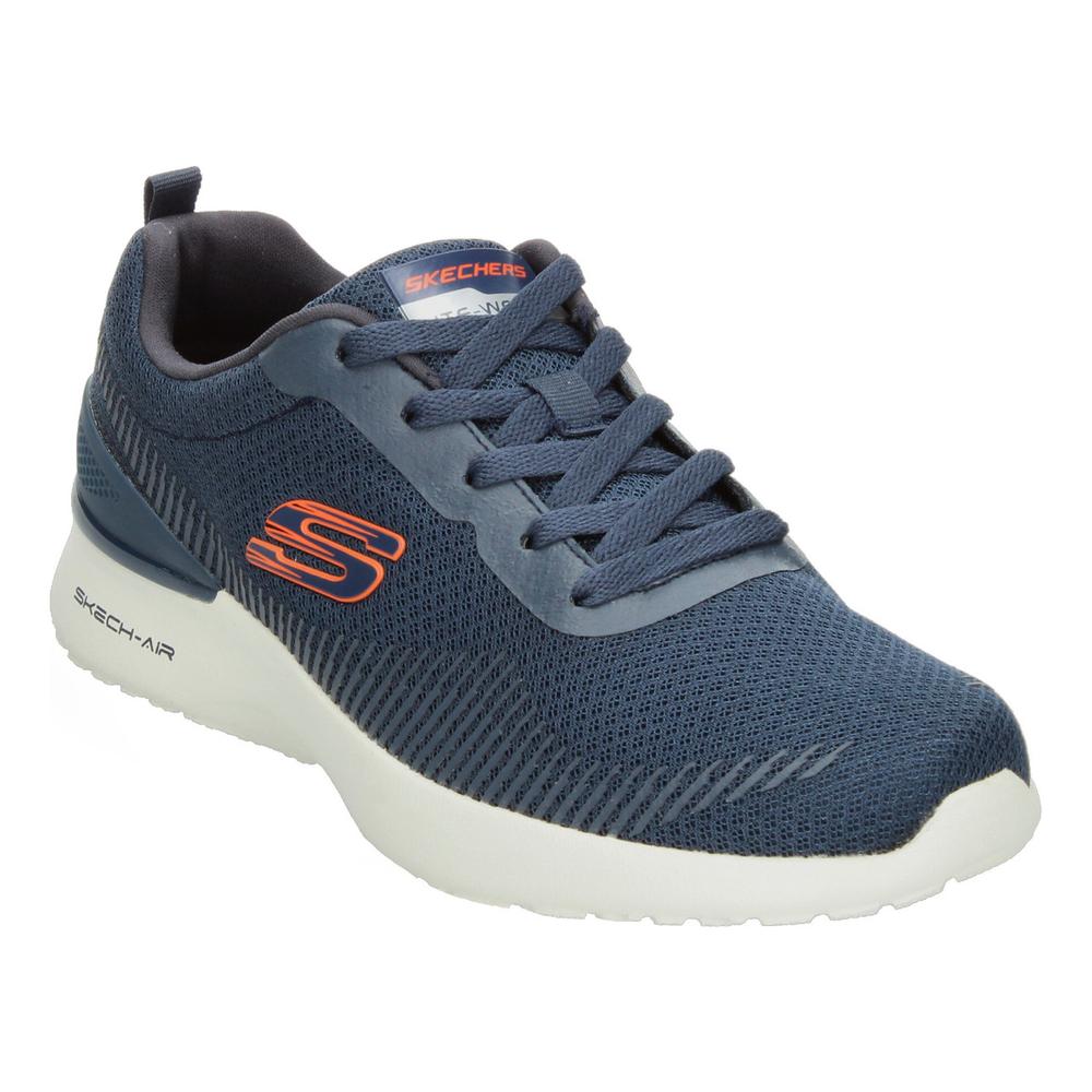 Foto 5 pulgar | Tenis Skechers Azul Marino Para Hombre [ske983] Blanco