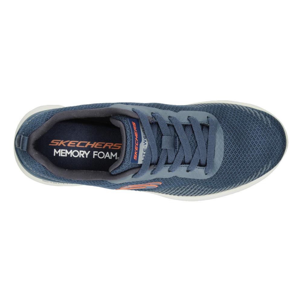 Foto 8 | Tenis Skechers Azul Marino Para Hombre [ske983] Blanco