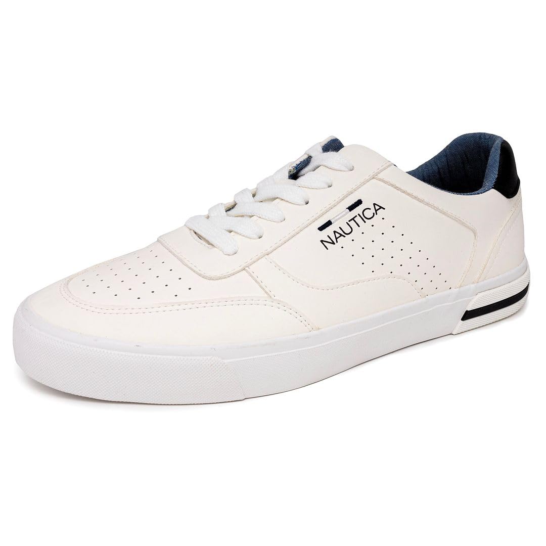 Foto 2 pulgar | Zapatilla Casual Con Cordones Shoe Nautica Negril-white 1-8 Para Hombre - Venta Internacional.