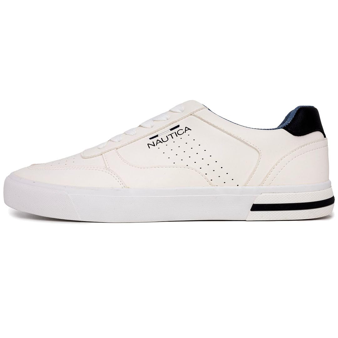 Foto 3 pulgar | Zapatilla Casual Con Cordones Shoe Nautica Negril-white 1-8 Para Hombre - Venta Internacional.
