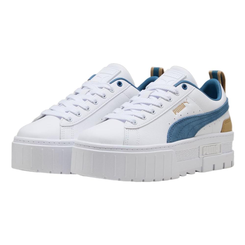Foto 3 pulgar | Tenis Puma Mayze Lth Wn's Blanco Mujer 38198349 Blanco