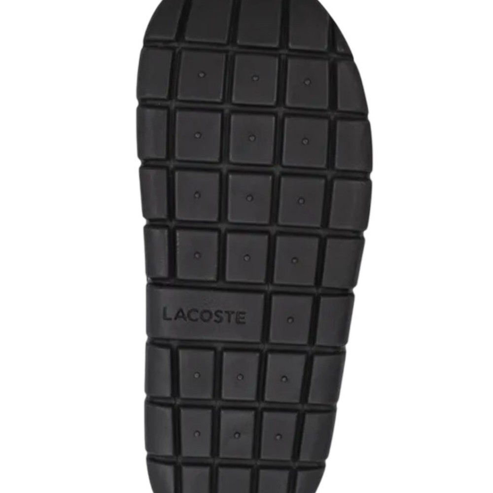 Foto 4 pulgar | Pantunfla Lacoste  Serve Slipper Triple Black
