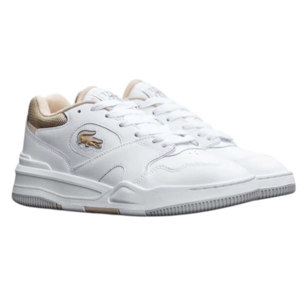 Foto 2 pulgar | Tenis Lacoste Lineshot Blanco Talon Café Claro