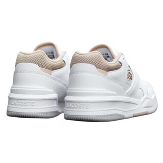 Foto 3 | Tenis Lacoste Lineshot Blanco Talon Café Claro