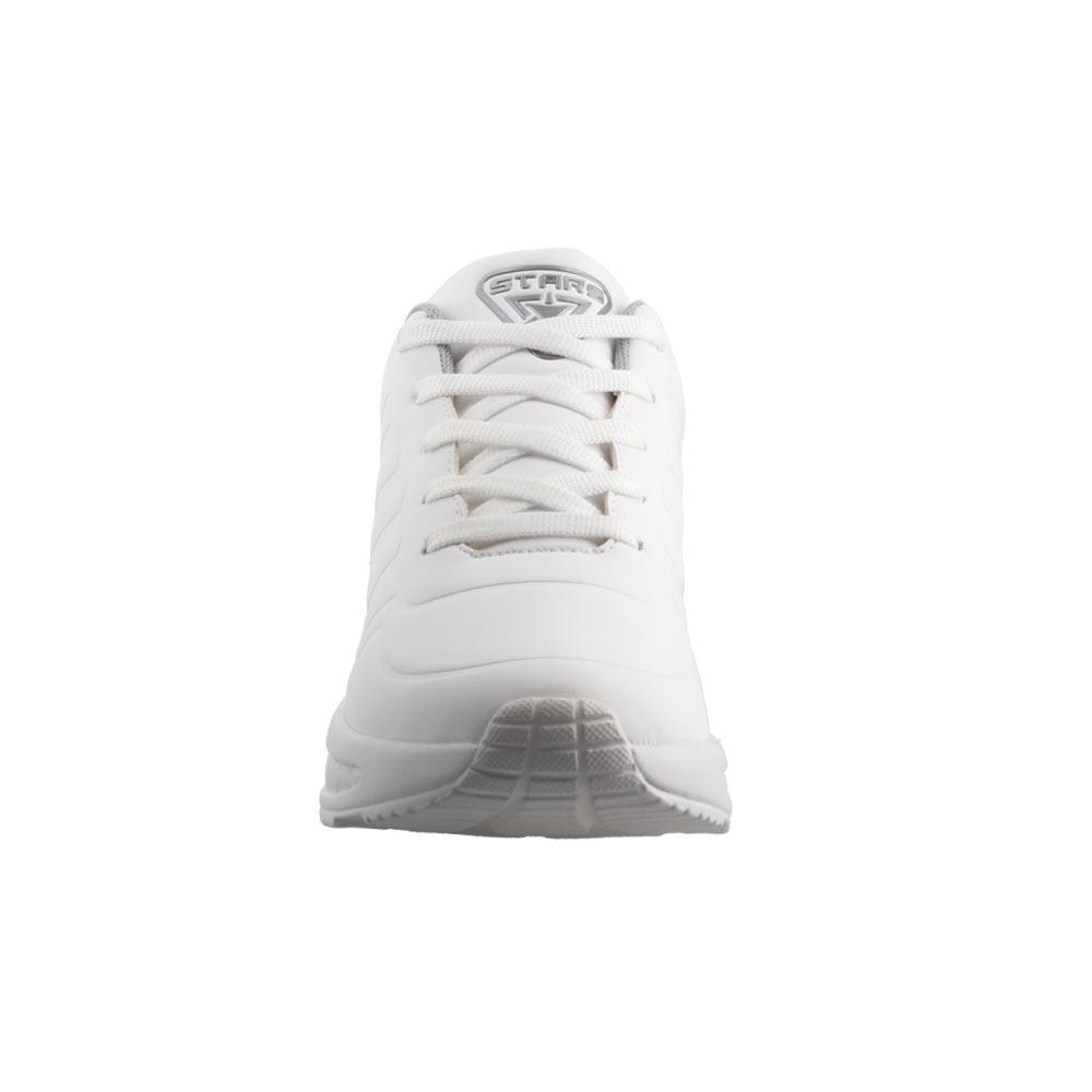 Foto 5 pulgar | Tenis Stars Hombre Agujetas Casual Blanco