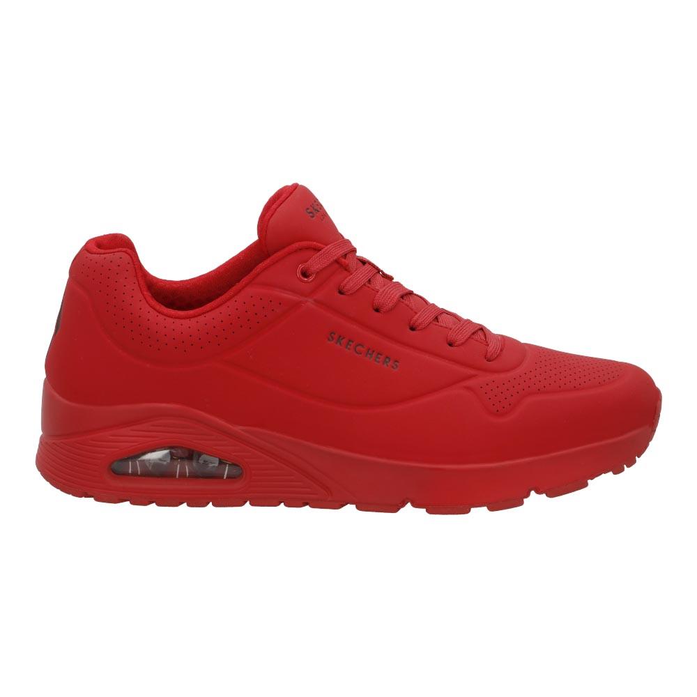Tenis Skechers Caballero Confort Memory Foam Casual Rojo