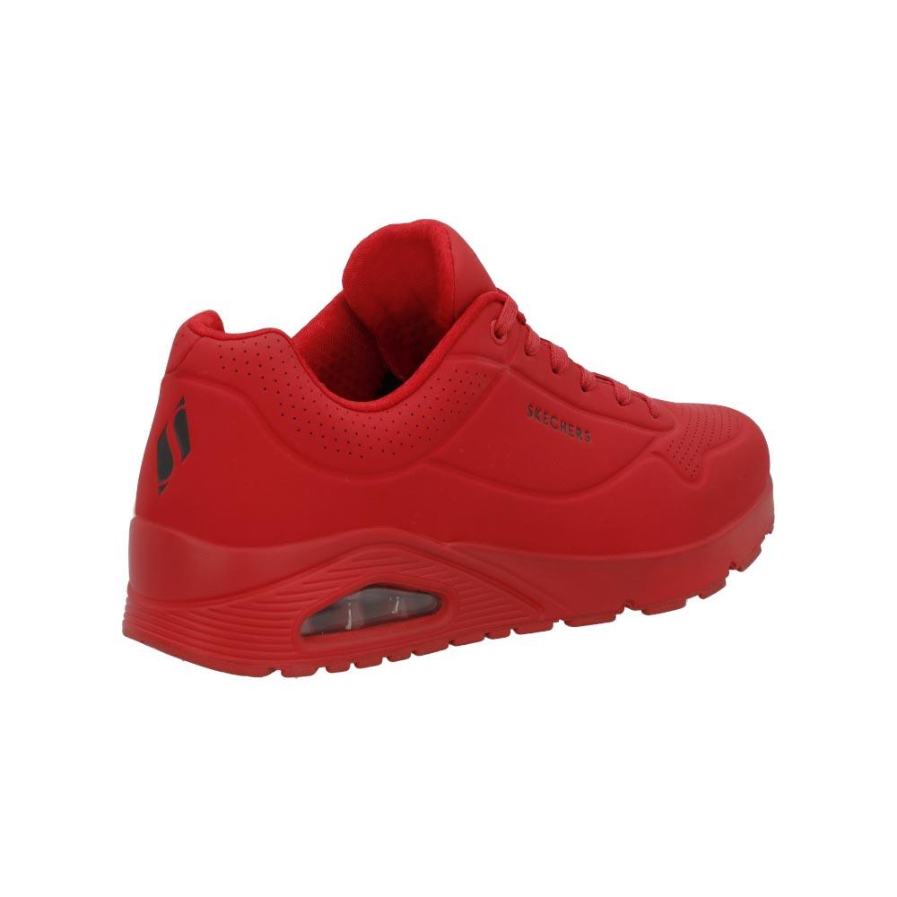 Foto 3 | Tenis Skechers Caballero Confort Memory Foam Casual Rojo