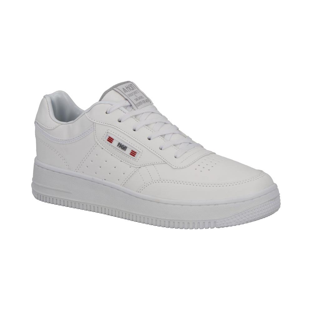 Tenis Hombre Hgn By Mr Shu Escolar Comodo Casual Blanco