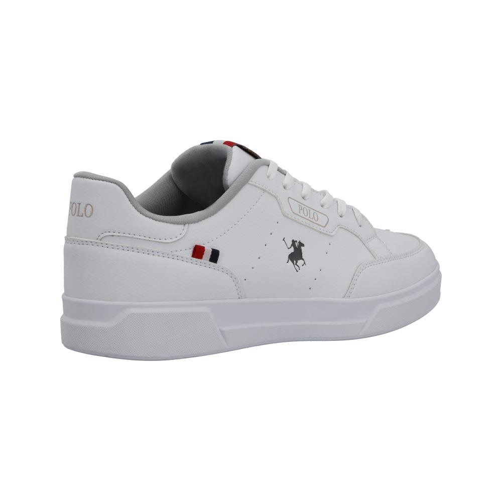 Foto 4 pulgar | Tenis York Team Polo Club Casual Urbano Ajustable Blanco para Hombre