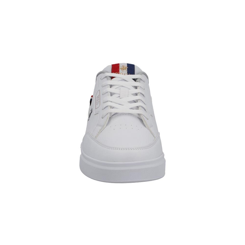 Foto 5 pulgar | Tenis York Team Polo Club Casual Urbano Ajustable Blanco para Hombre