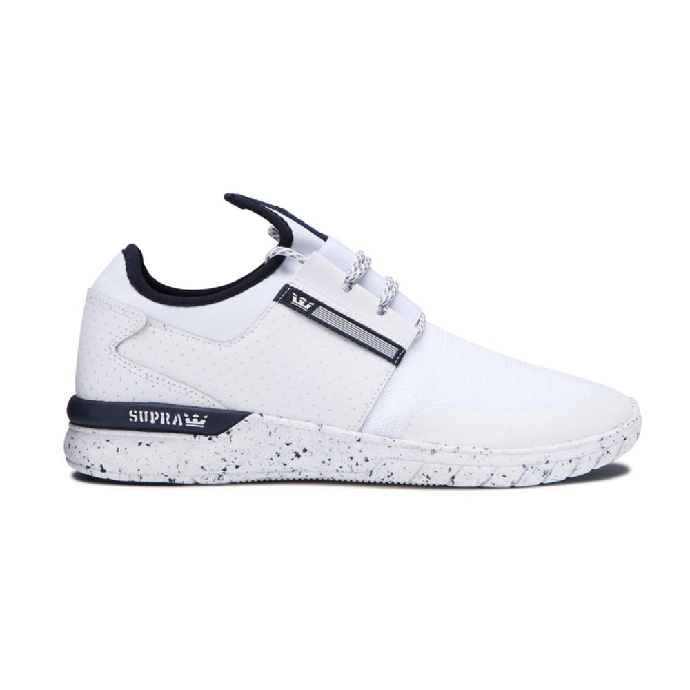 Tenis Supra Flow Run Unisex Clasico Blanco