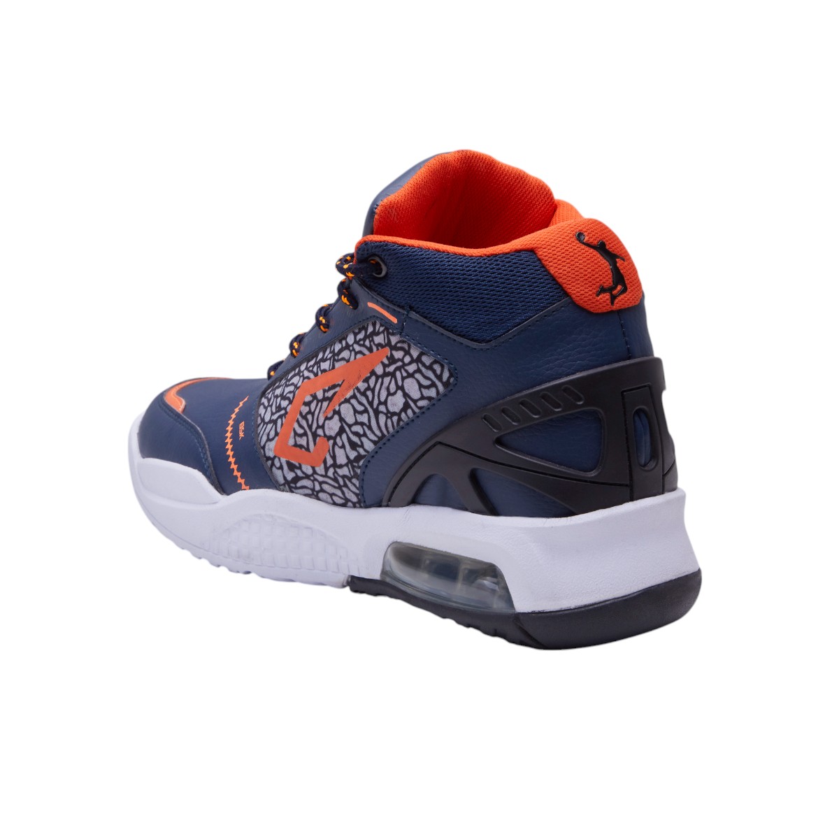 Foto 4 pulgar | Tenis Calzado Watanabe Color Azul Deportivos Casuales Detalles Naranja