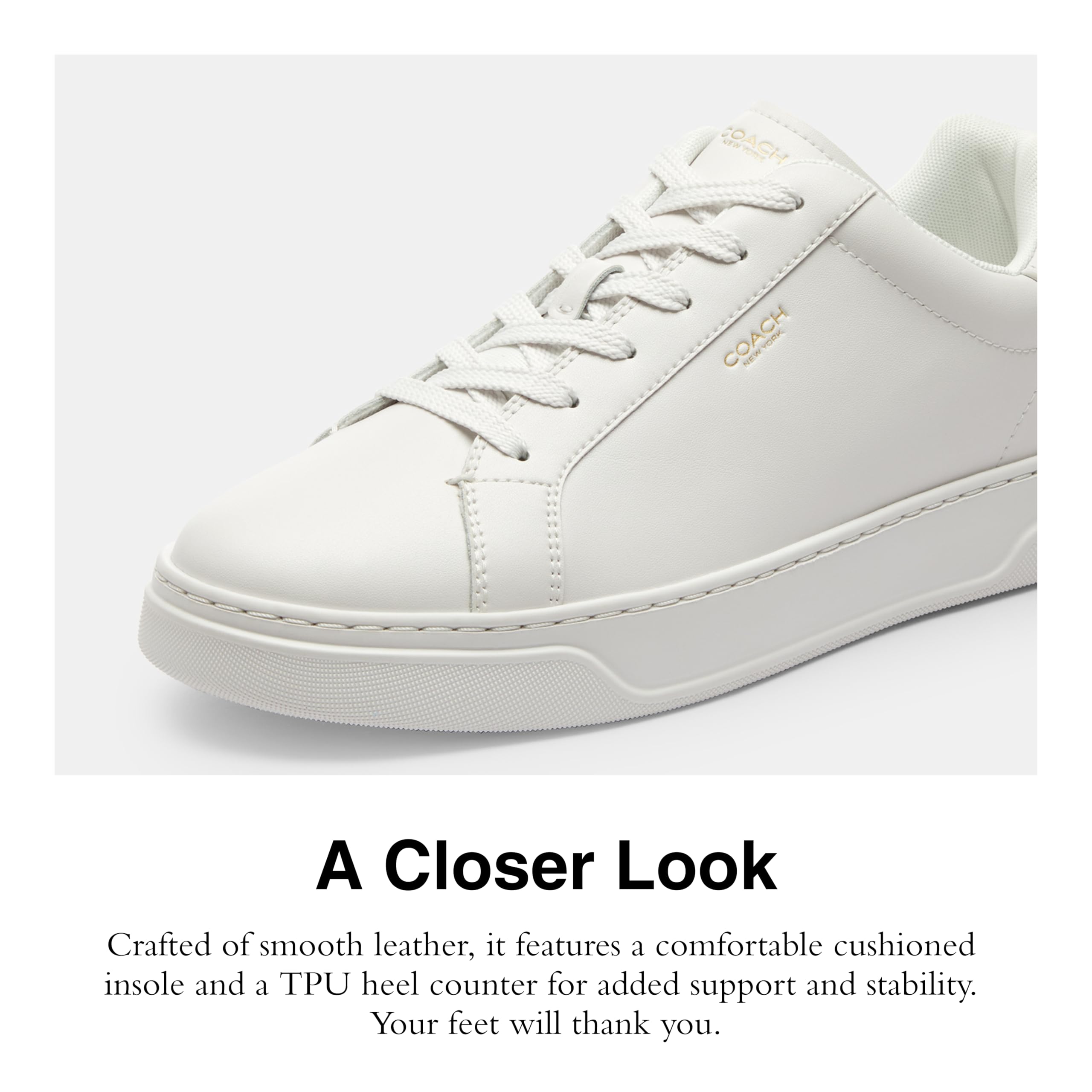 Foto 5 pulgar | Tenis Coach High Line Blancos para Hombre- Venta Internacional