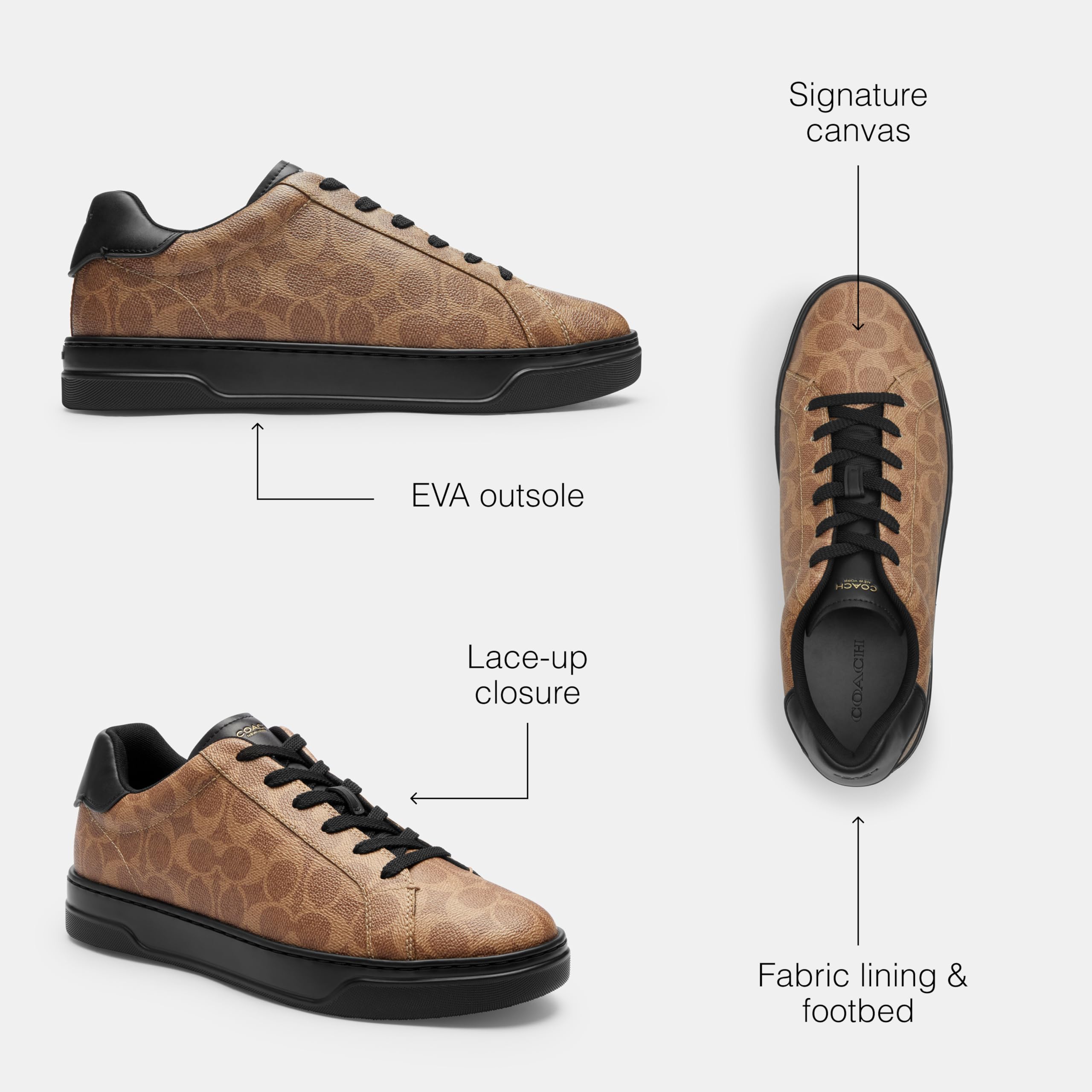 Foto 4 pulgar | Tenis Coach High Line Caqui Talla para Hombre - Venta Internacional
