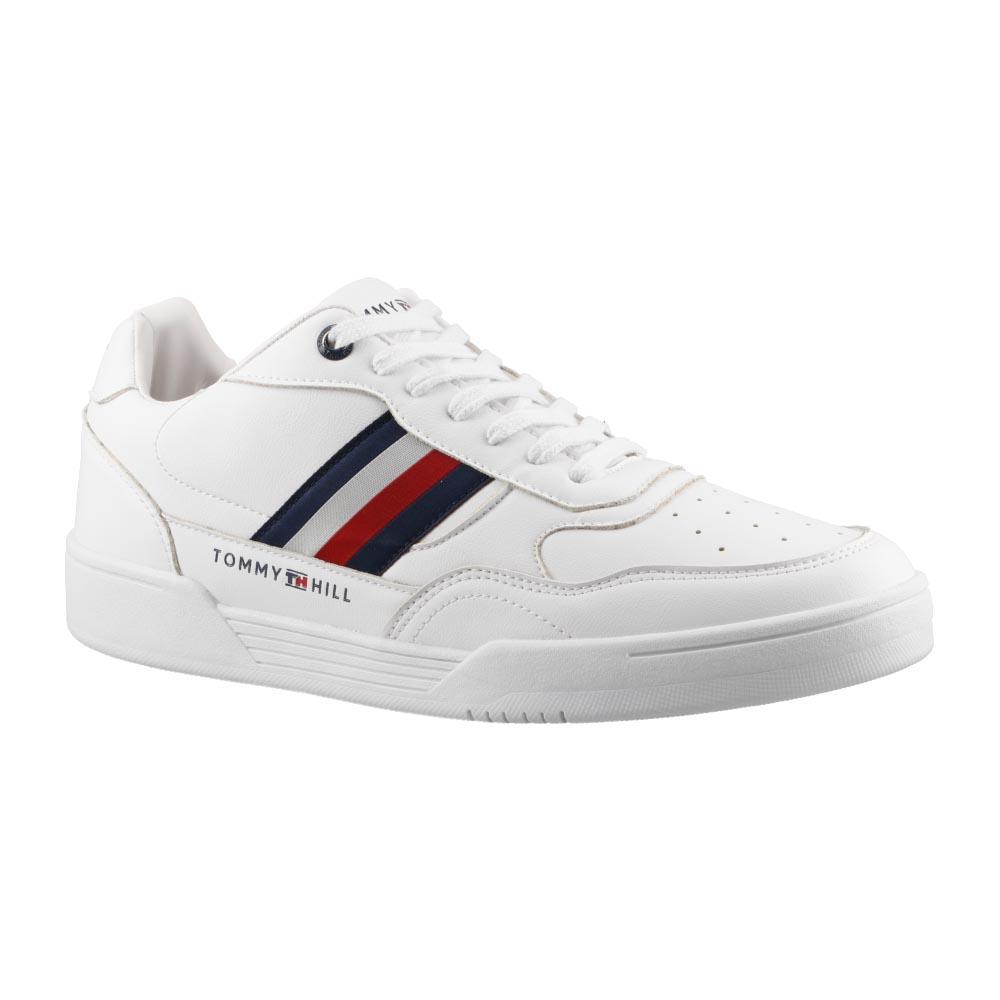 Foto 3 pulgar | Tenis Caballero Tommy Hill Versatil Casuales Hombre Blanco