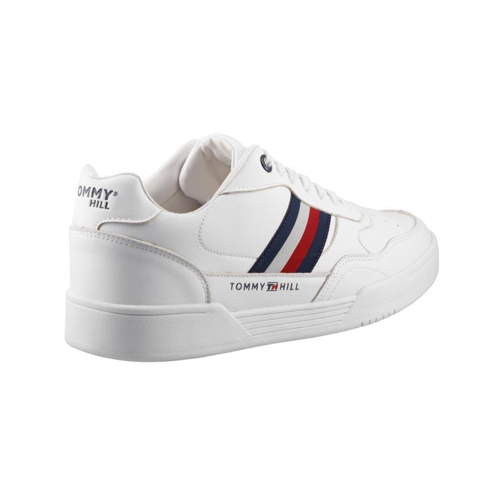 Foto 4 pulgar | Tenis Caballero Tommy Hill Versatil Casuales Hombre Blanco