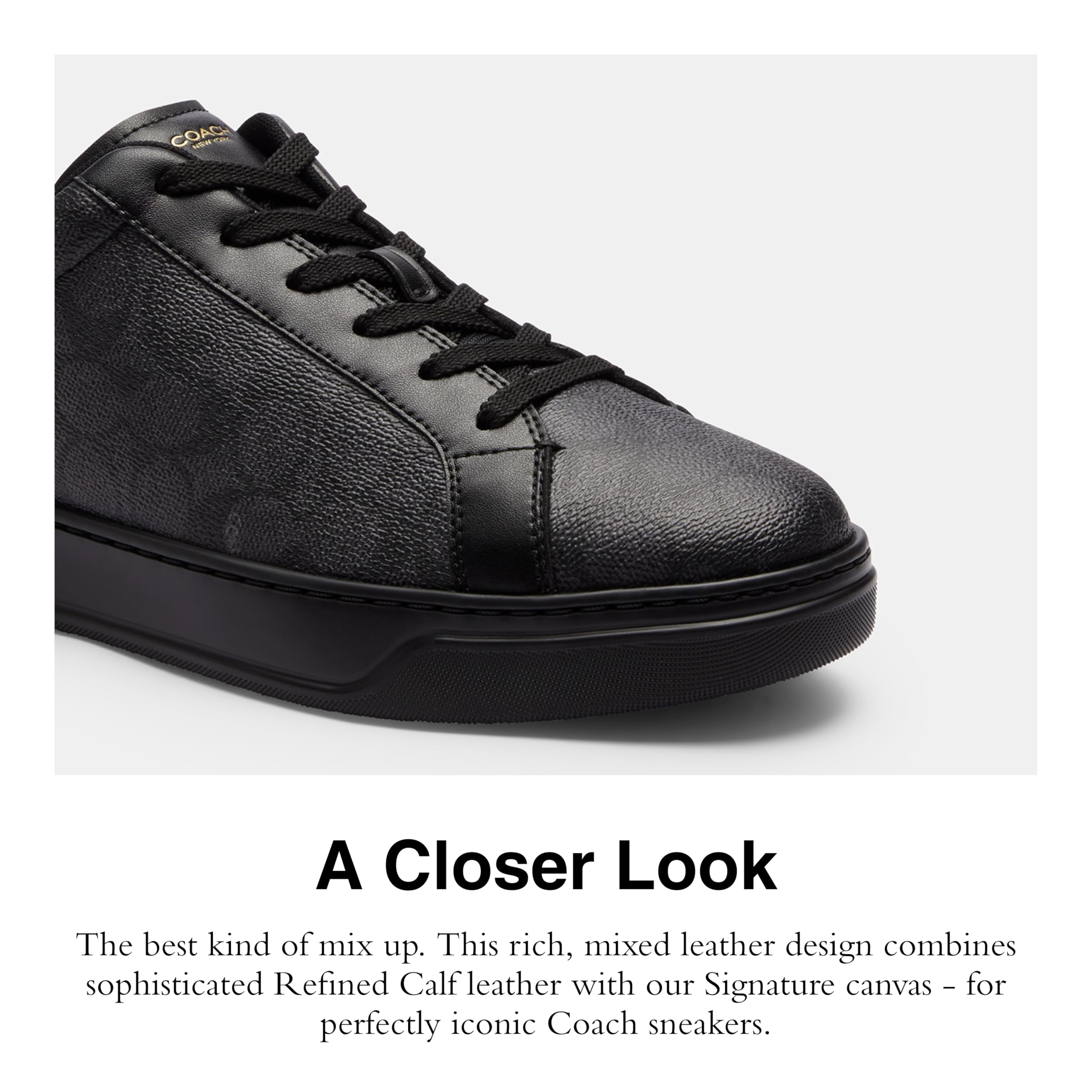 Foto 5 pulgar | Sneaker Coach High Line Negro de Cuero para Hombre - Venta Internacional