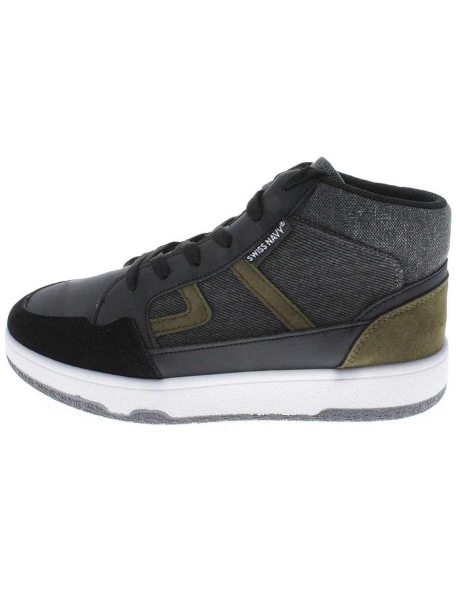 Foto 3 pulgar | Tenis Casual Swiss Navy 24395 De Bota Gris Para Hombre