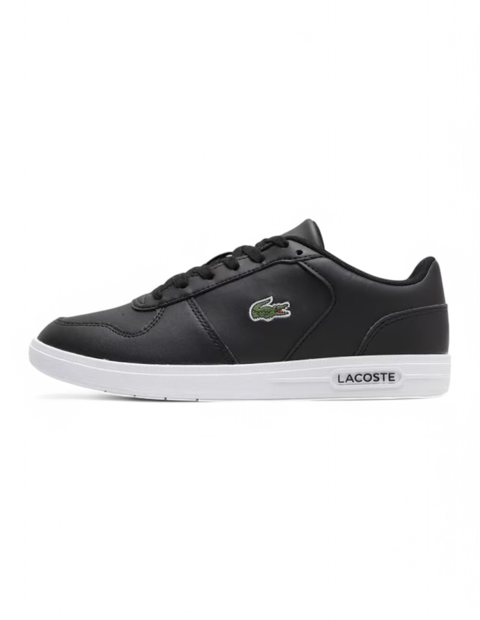 Foto 2 pulgar | Tenis/sneakers Lacoste T-base De Piel Negro Casual De Hombre